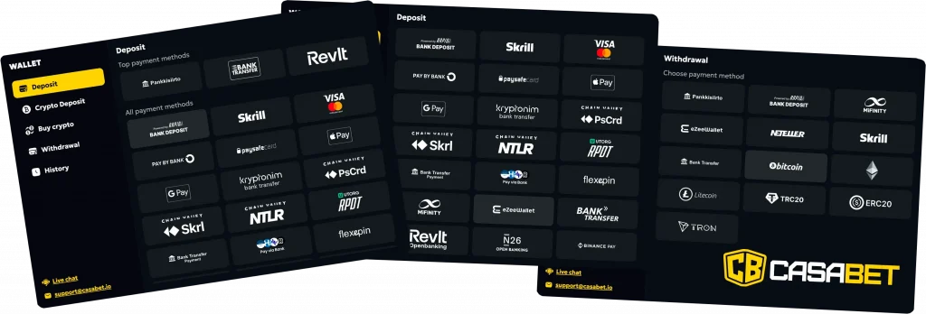 Método de pagamento Casabet